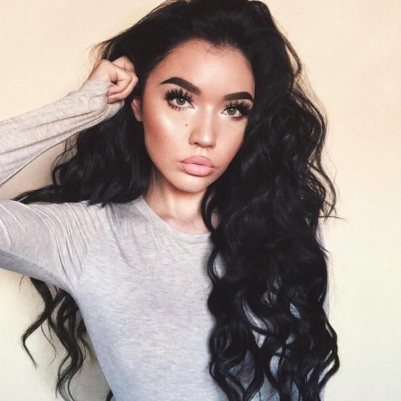 - 🖤MONÁE 24 ” BLACK NATURAL wave LACEFRONT WIG *NWT